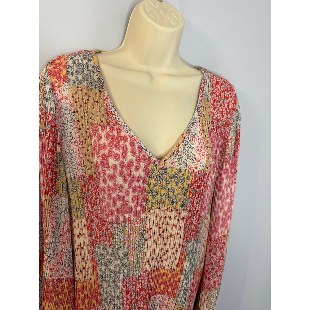 Muche & Muchette V Neck Blouse long Sleeve Blouse O/S - Picture 3 of 10